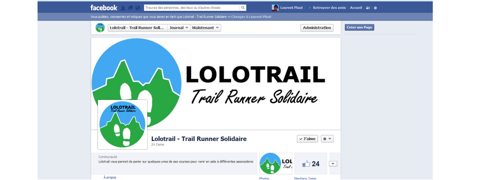 La Page Facebook de Lolotrail