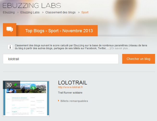 classement ebuzzing labs blog sport novembre 2013